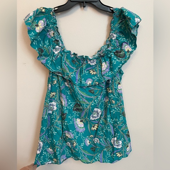 Loft Floral Linen Top - Picture 5 of 7